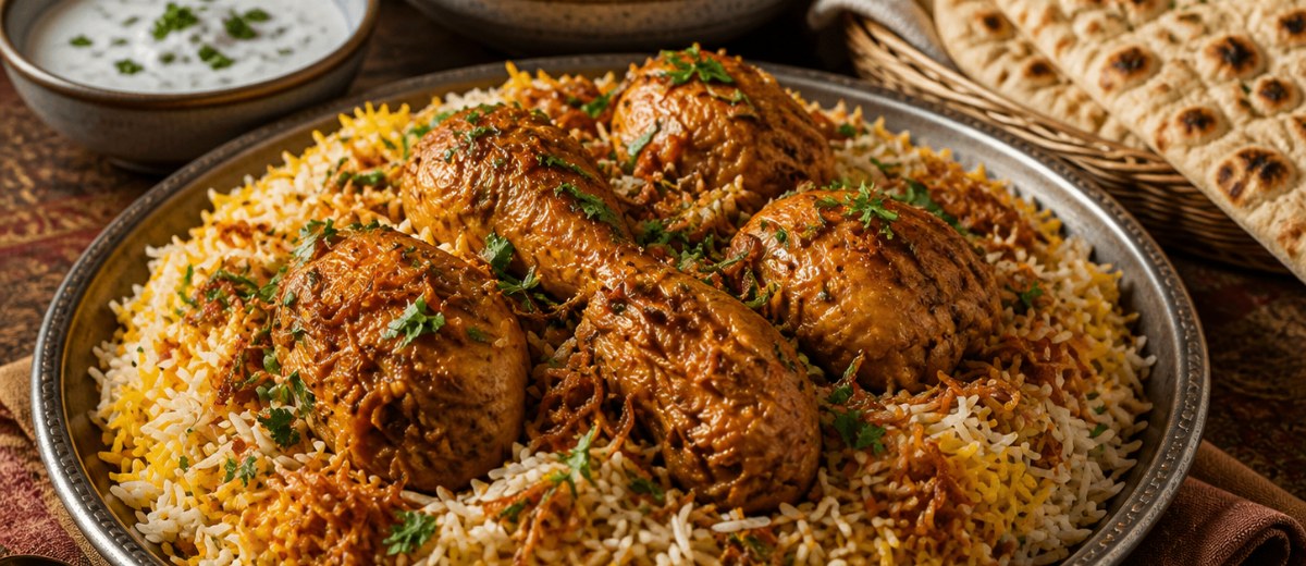 Halal Menu B – Klassisk Kyllingebiryani